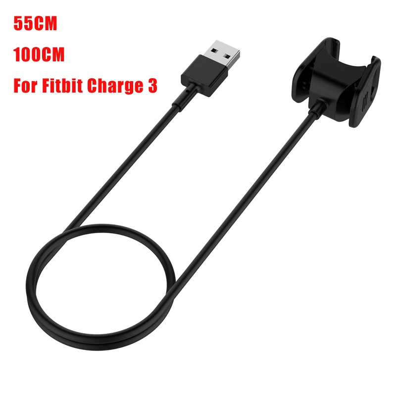 Сменное USB зарядное устройство для Fitbit Charge2 умный Браслет зарядный кабель для Fitbit Charge 2 3 браслет док-адаптер 3 цвета