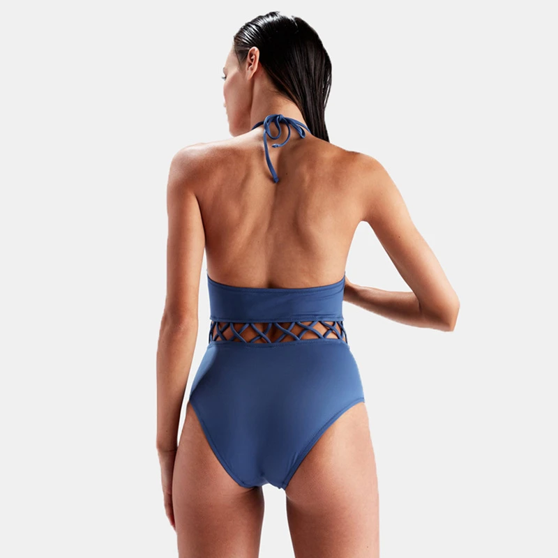 Женский купальный костюм Цельный купальник maillot de bain femme 2019 плетеный с открытой