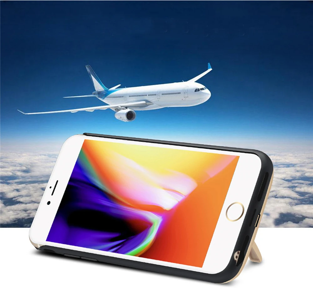 JLW 5500mAh зарядное устройство чехол для iPhone 8 7 6 переносной внешний аккумулятор клип