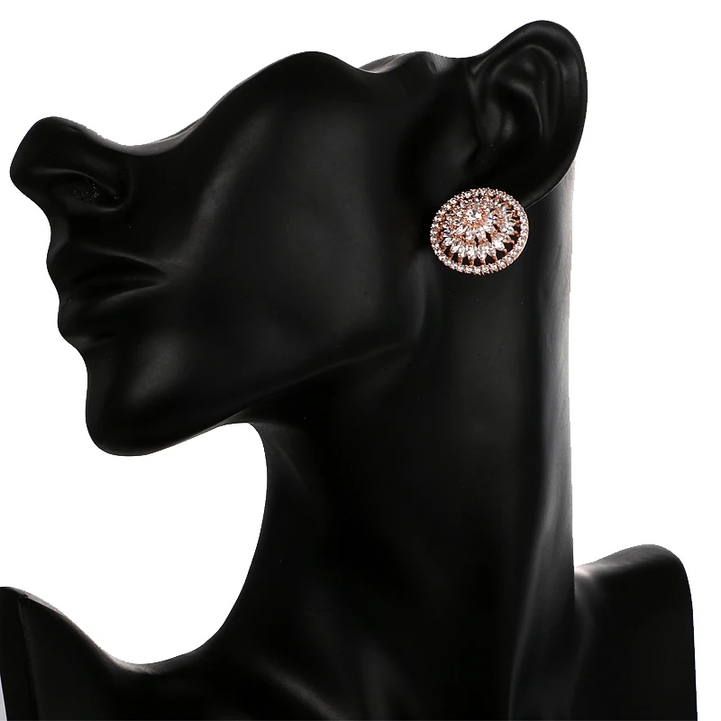 Женские серьги гвоздики серебряного цвета с фианитом|earrings jewelry|colorful stud earingsstud
