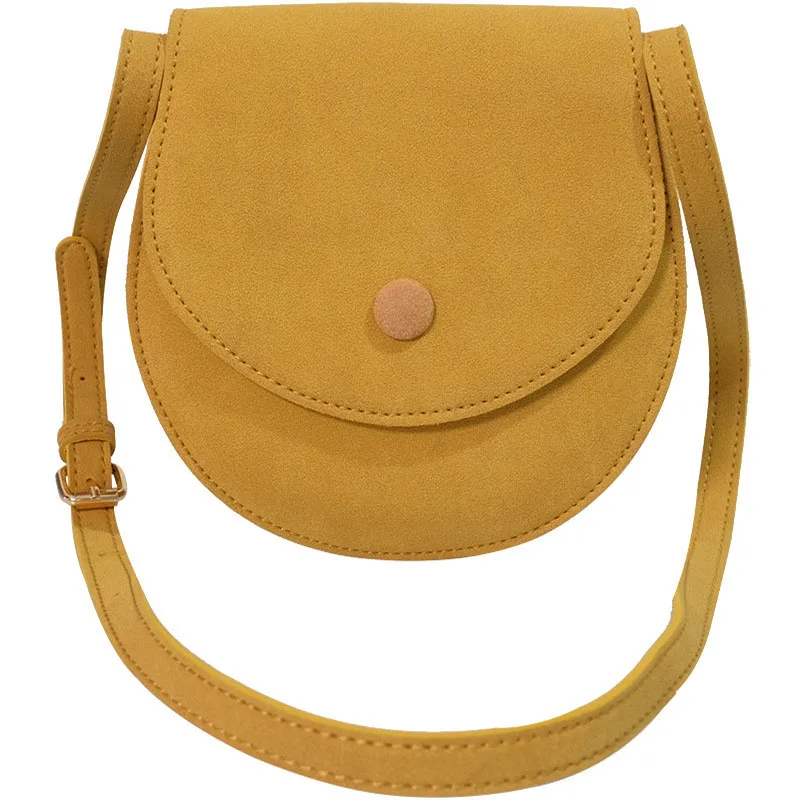 Верблюд Цвет круг Форма Для женщин Сумы простой Crossbody приколы PU Качество Малый