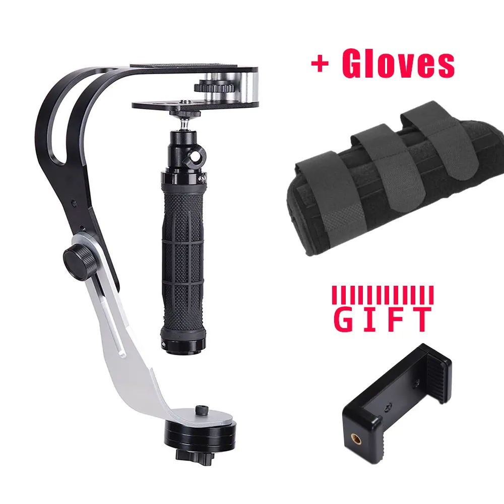 Мини ручной стабилизатор видео Steadicam для цифровой Камера HDSLR DSLR видеокамеры DV