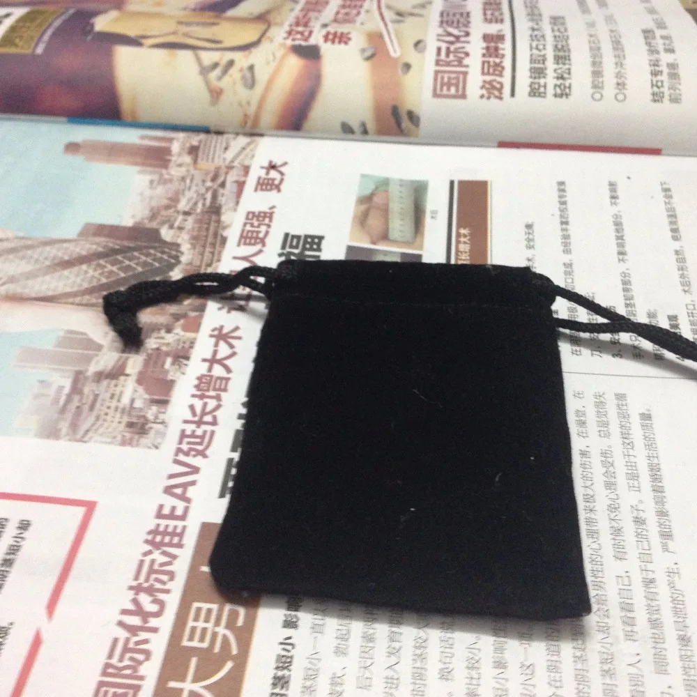 

SPECIAL SALE(10pcs/lot)7*9cm black velvet jewelry bag for gift accessories earphone cosmetic necklace bracelet watch bags\pouch