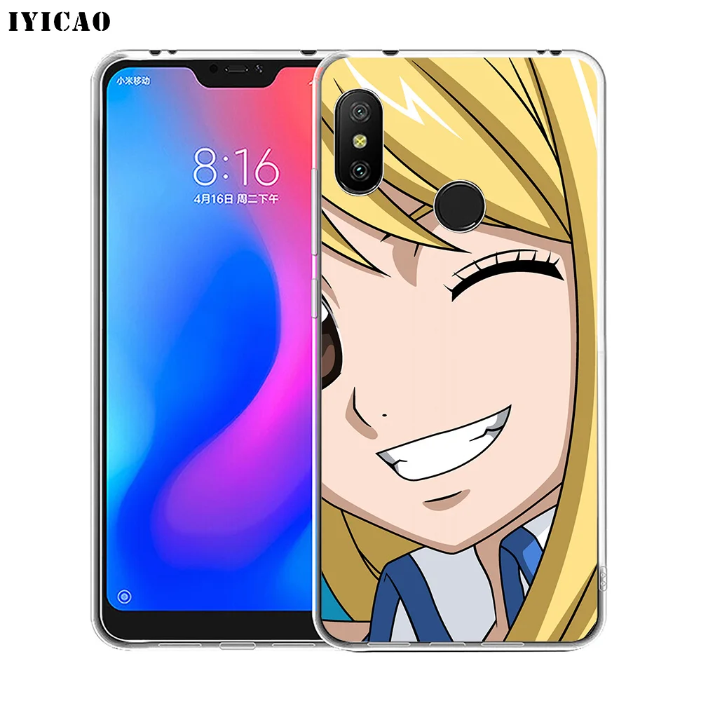 Чехол для телефона IYICAO Lucy Heartfilia мягкий силиконовый чехол Xiaomi Redmi 4A 5A 6A Note 7 6 5 Pro Plus 4X