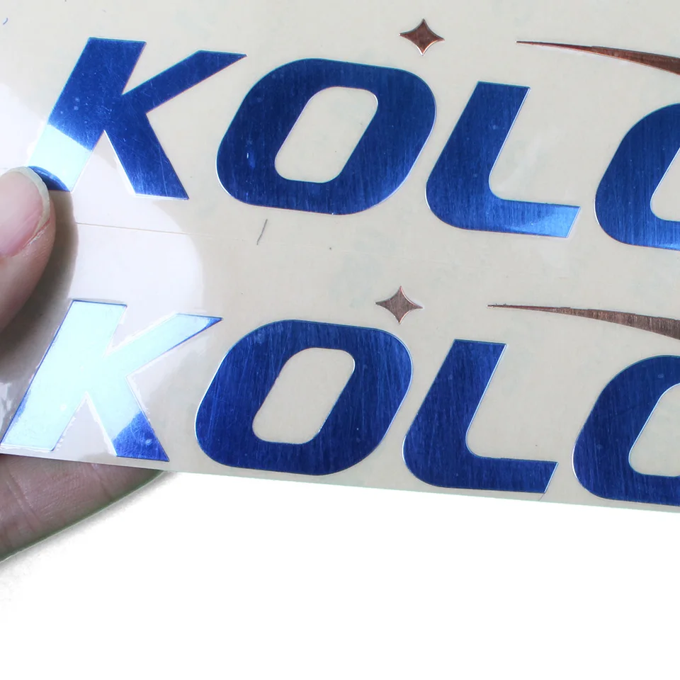 Роскошные Металлические наклейки с пользовательским логотипом фирменные