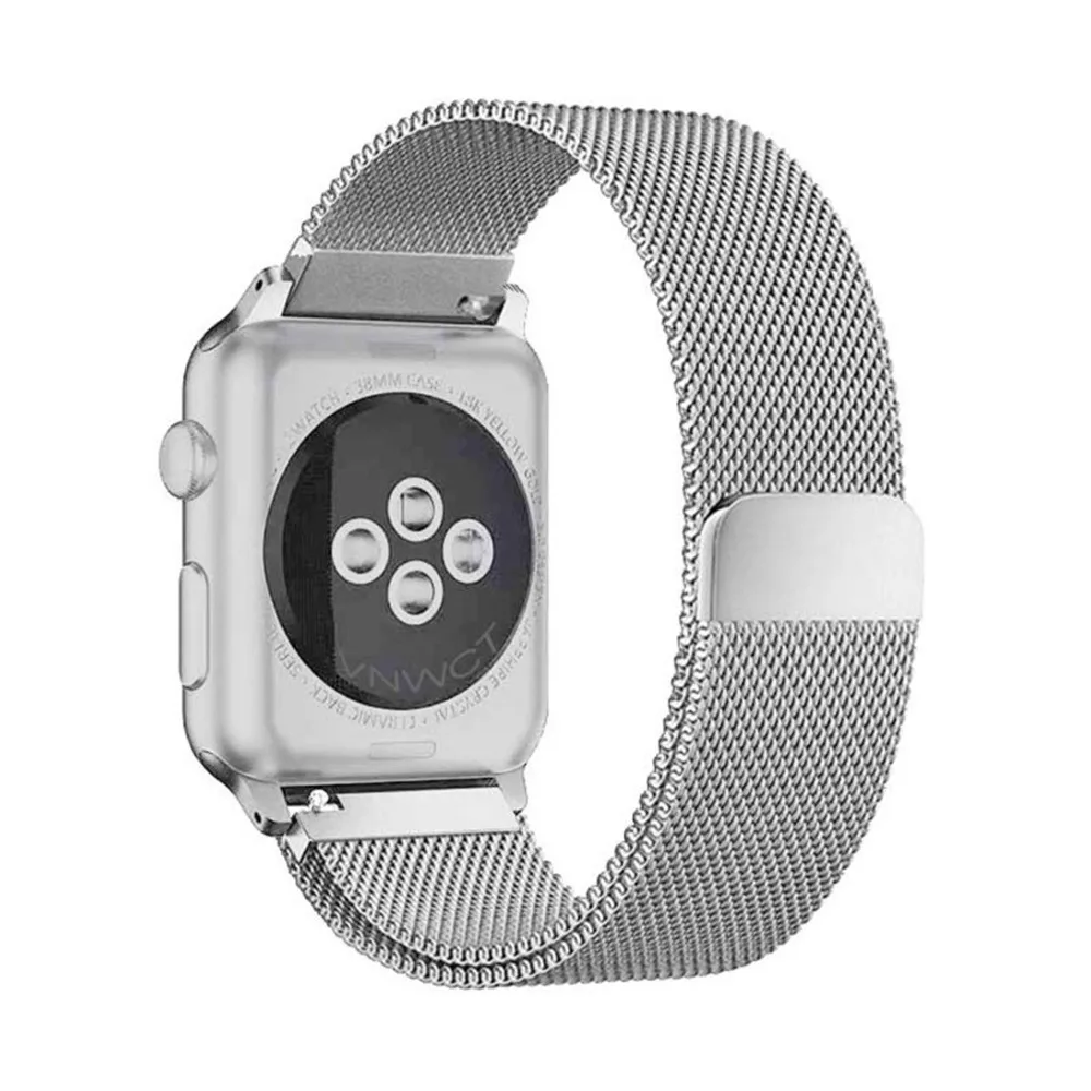 Ремешок для наручных часов Apple watch, ремешок 42 мм, 38 мм, correa наручных часов iwatch, 44 мм 40 мм серии 4/3/2 нержавеющая сталь ремешок для часов, Миланская петля, браслет аксессуары