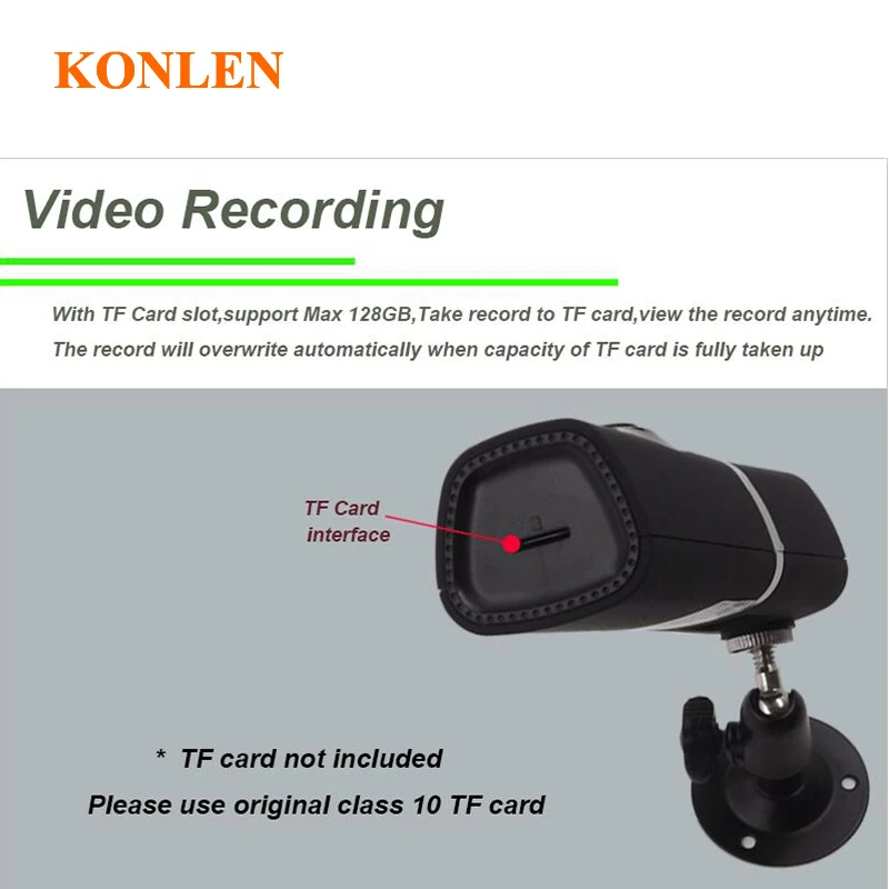 KONLEN 1080 P Мини wifi Домашняя безопасность панорамная ip-камера 180 градусов 2MP рыбий