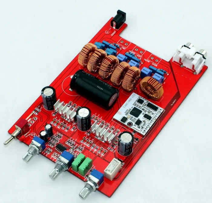TPA3116 Плата усилителя 24VDC 2,1 канала класса D Bluetooth TPA3116 2,1 усилительная плата Bluetooth 2*50 Вт+ 100 Вт сабвуфер