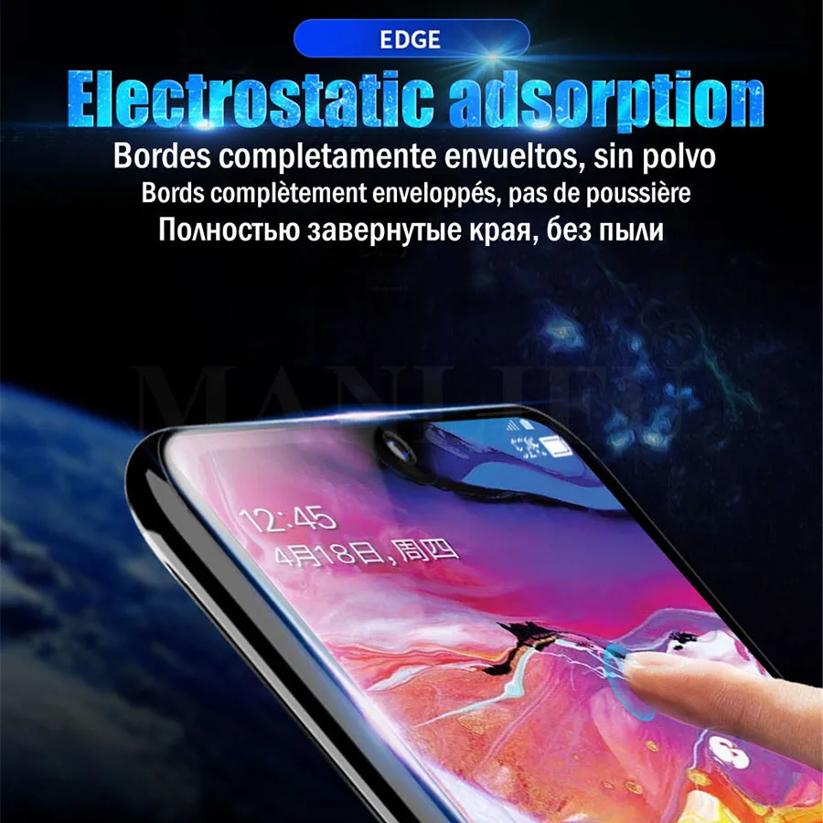 21D Передняя Мягкая ТПУ гидрогель полная Премиум Защита экрана для Samsung Galaxy S10 S9 S8