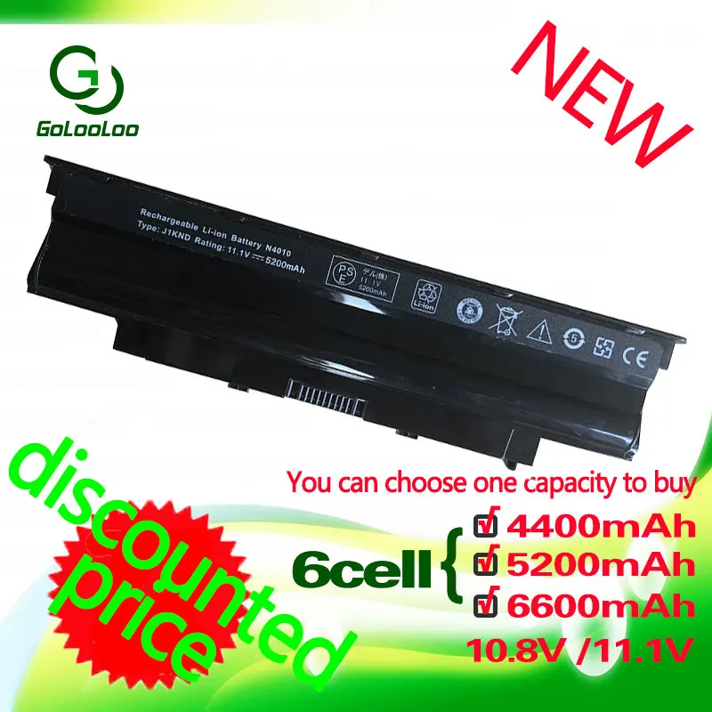 Golooloo 11,1 v Батарея для Dell j1knd для Inspiron N5110 N7010 N3010 N3110 N4010 13R 14R 15R 17R M501 M511R N4050 N4110 N5010
