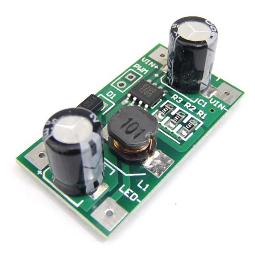 

1W LED Driver Light Dimmer Controller Module 350mA PWM Dimming Input 5-35V DC-DC Step Down Module Constant Current LED Driver