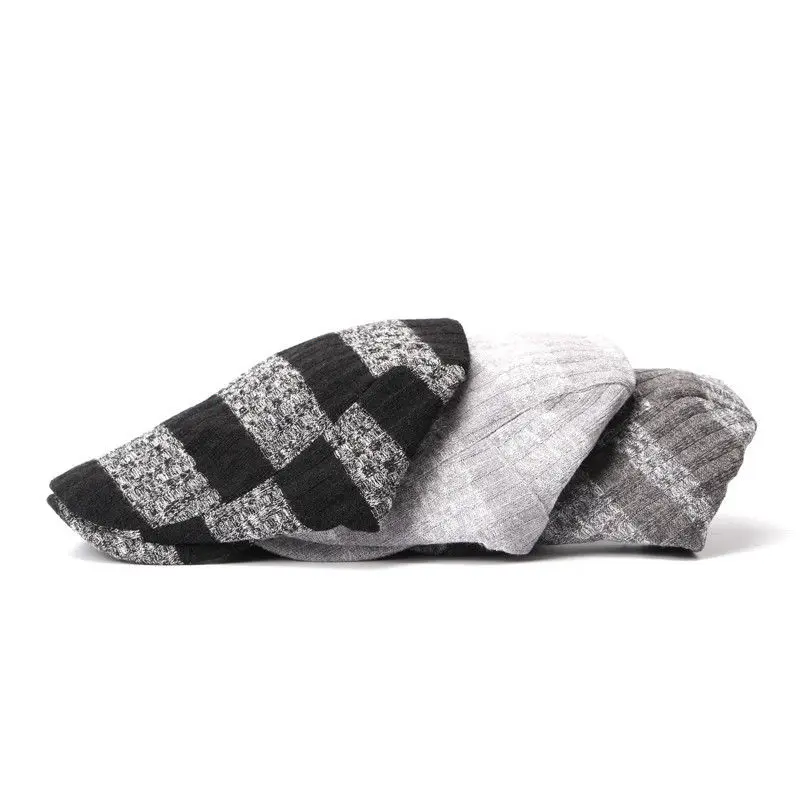 

2019 Fashion Cotton Newsboy Caps Women Spring Autumn Baker Boy Vintage Octagonal Cap Lady Hats Elastic Casual British Beret