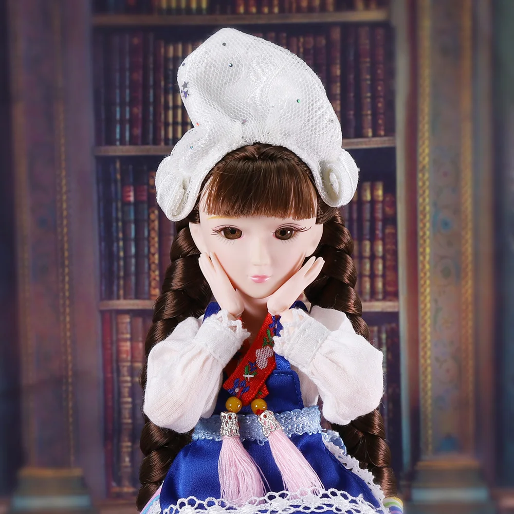 Кукла xiaojing шарнирная кукла для девочек с одеждой обувью и коробкой 25 см|Куклы| |