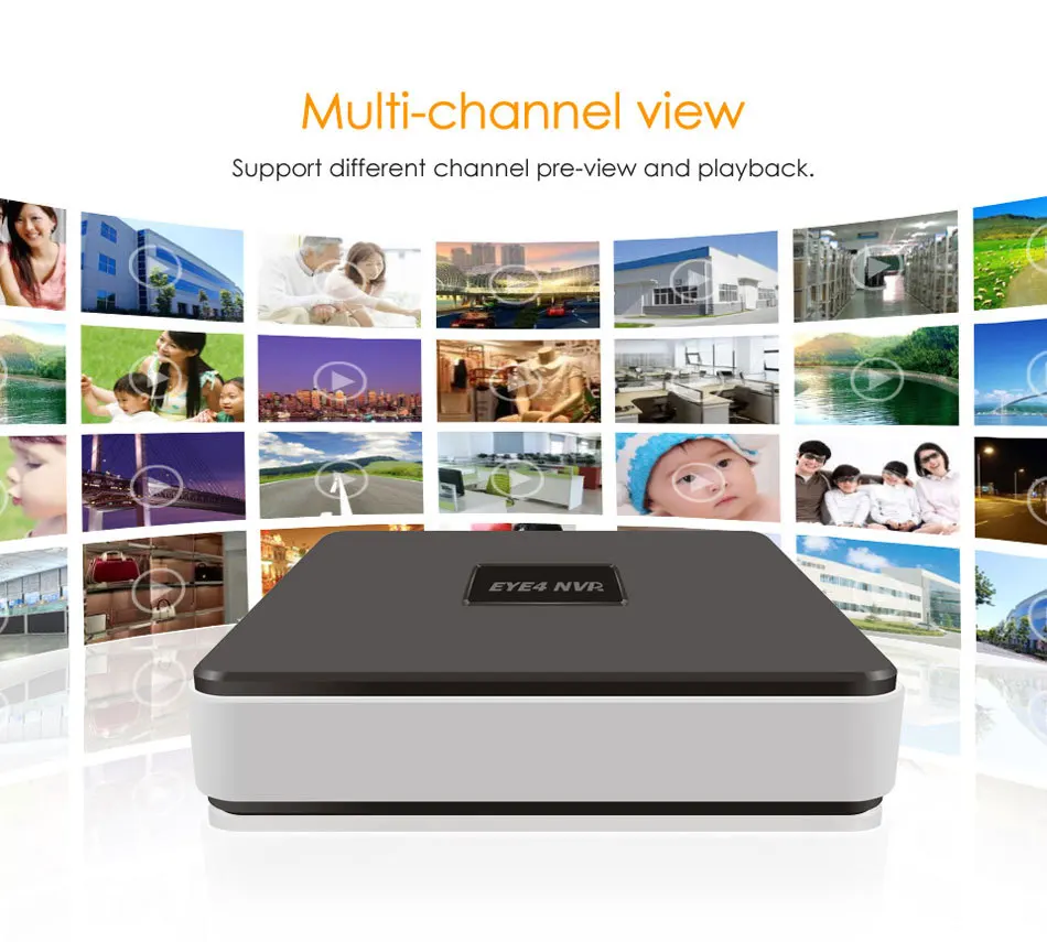 Vstarcam 4 канала Onvif NVR 4CH несколько multi-языки аудио вход HDMI сетевой видеорегистратор