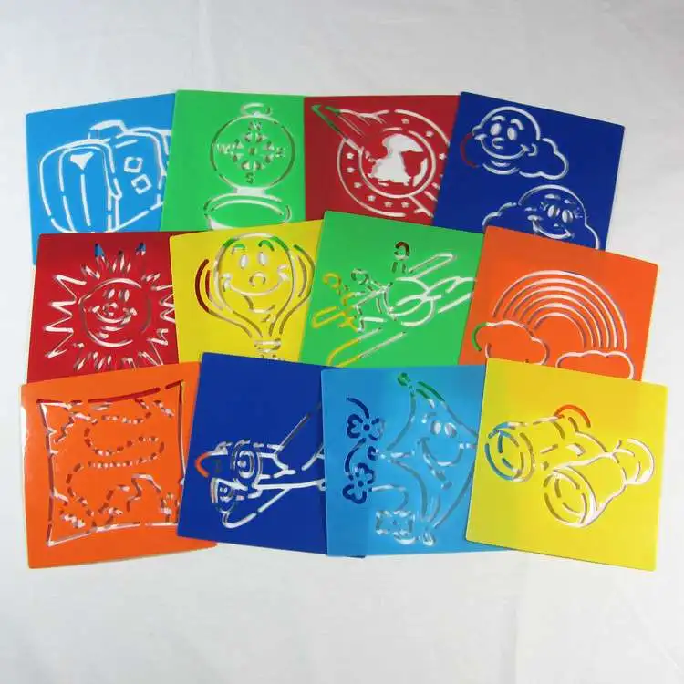 

Children Puzzle Early Painting Sky Landscape Drawing Board Sketchpad Toy Stationery Template Tools Plastic Paint Learning Noteb