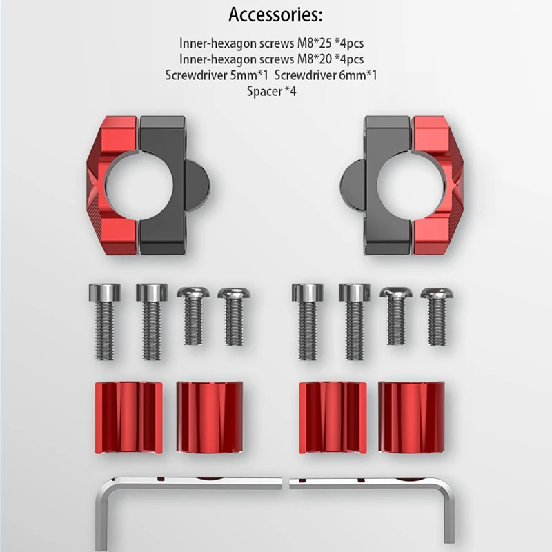 1 пара регулируемые крепления на руль мотоцикла 22 мм 28 мм|motorcycle handlebar riser 22mm|handlebar