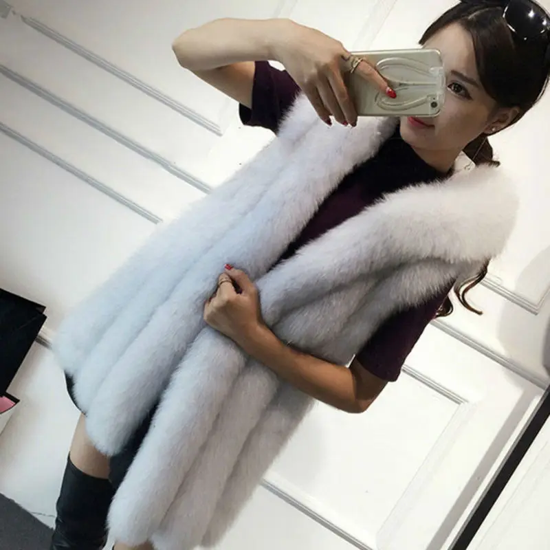 Пальто из искусственного меха 2019 жилет женская меховая куртка с капюшоном