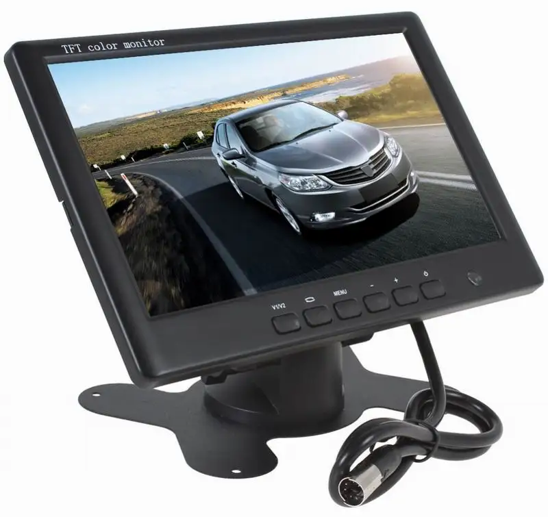 

Ouchuangbo 7 inch rear monitor Rearview Mirror PC Audio Video Display AV Input Security Monitor Screen