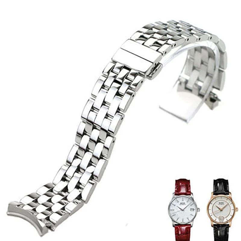 Ремешок ISUNZUN для женских часов MIDO Baroncelli M007 аксессуары 18 мм ремешок из нержавеющей