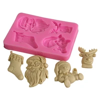 christmas shaped chocolate candy jello 3d mold moulds cake tools
