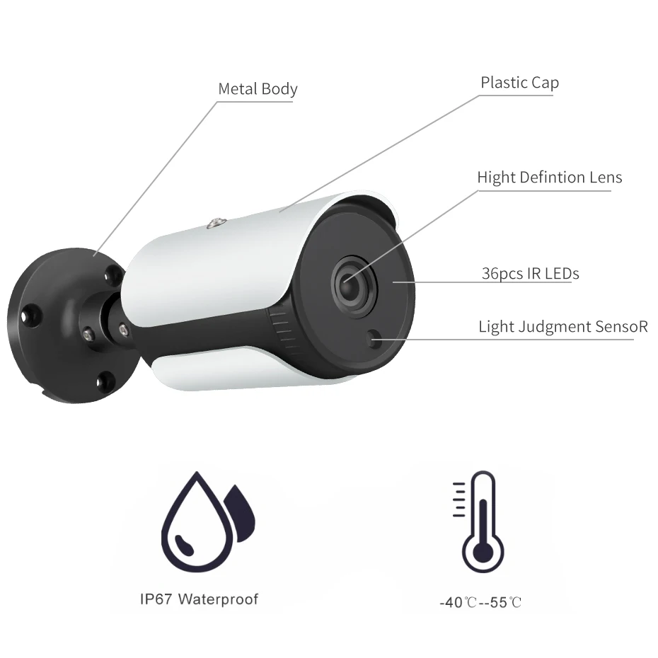 ZS VEDIO H.264 48 в POE 720P 960P 1080P аудио IP камера Onvif наружная Водонепроницаемая