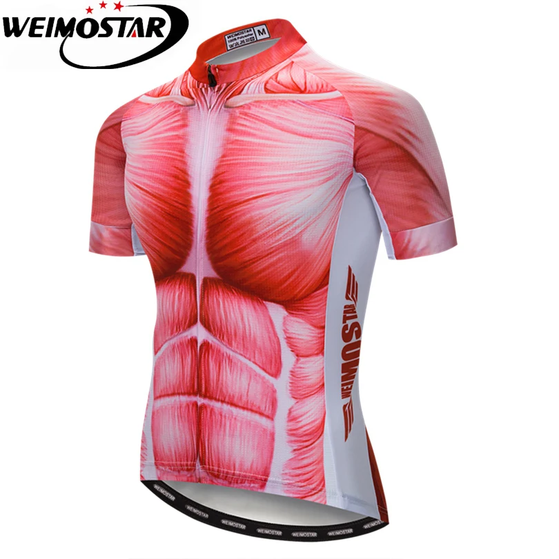 

Weimostar Мужская велосипедная футболка для езды на велосипеде профессиональная команда Ropa Ciclismo велосипедная командная одежда Топ Спортивная ...