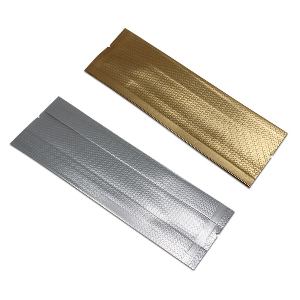 30 шт./лот матовый прозрачный открытый Топ тиснение золотой алюминиевой фольги