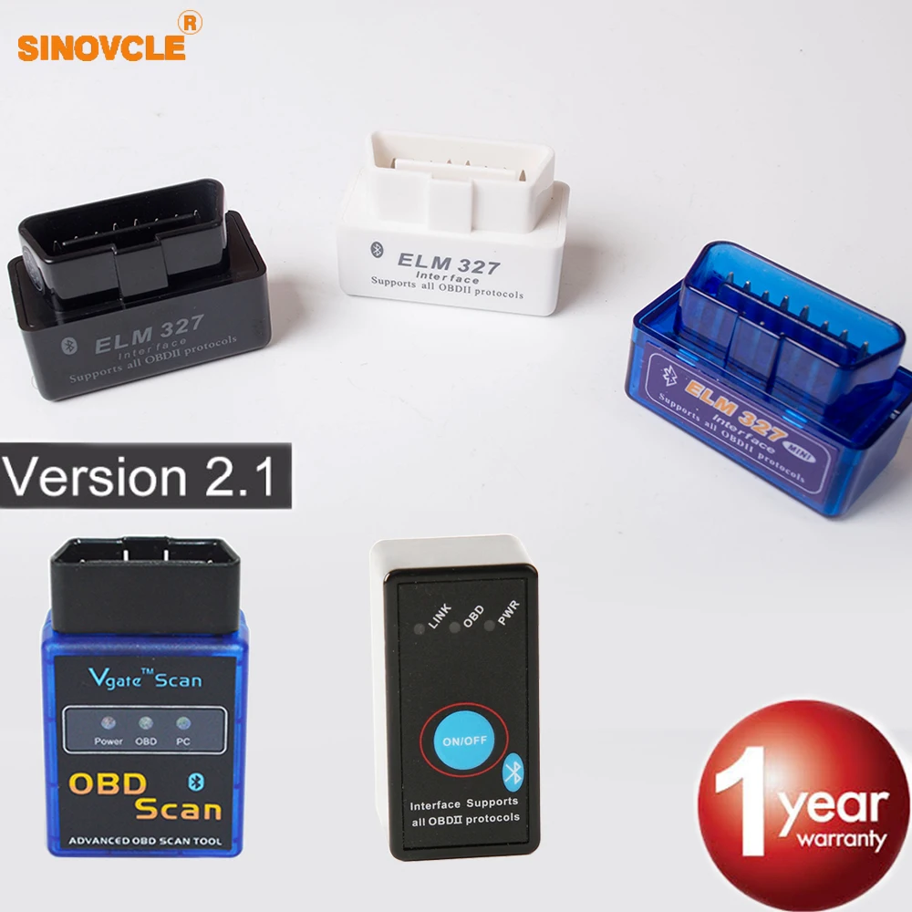 Бегемот Bluetooth MINI ELM327 V2.1 V1.5 OBD2 (без диска)/OBDII ELM 327 для Android Torque Автомобильный сканер