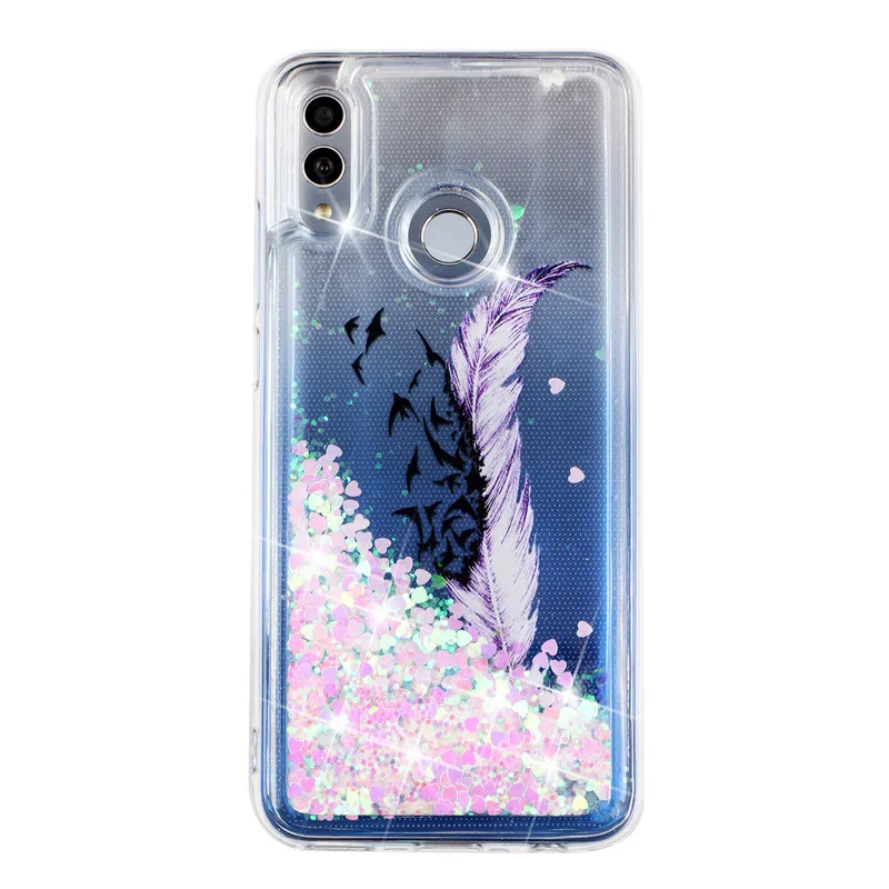 Жидкий чехол для huawei Honor 9 Lite, чехол для Coque huawei Honor 10 10 Lite, блестящий динамический силиконовый мягкий ТПУ чехол для телефона
