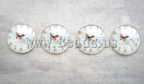 Free shipping!!!Glass Cabochons Jewelry Fashion Flat Round flat back 25x25mm 60PCs/Ba Sold By Bag | Украшения и аксессуары