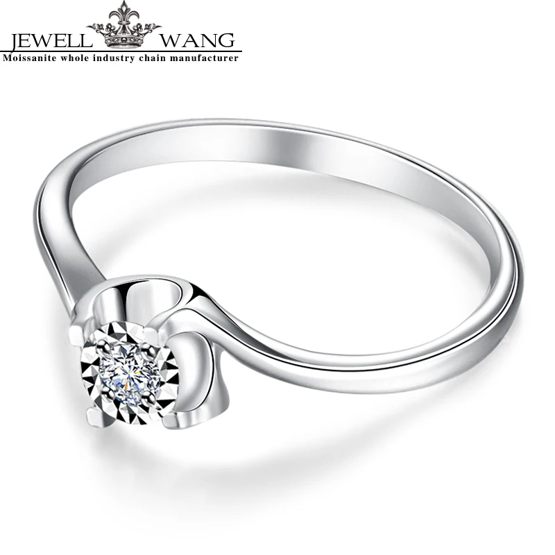Кольцо с бриллиантами 0 6 карата 18 К из белого золота|ring for|rings for womenrings women 18k |