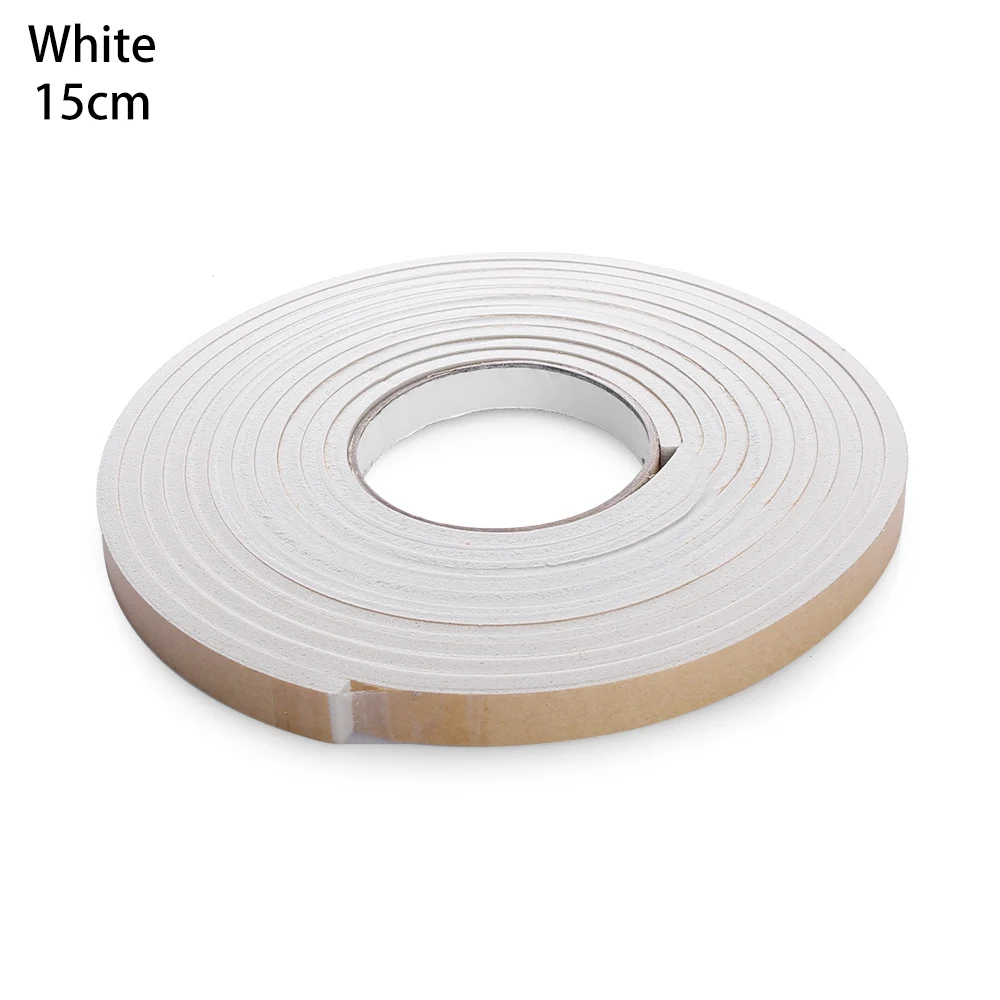 white-15mm 1 предмет; Новинка; Мягкая 5 м самоклеющаяся уплотнение для окна полоска для автомобильной двери Шум изоляционная Резина пыли уплотнительная лента оконные принадлежности - Цвет: white-15mm