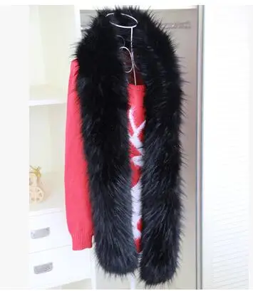 Осенне-зимний женский воротник из искусственного лисьего меха шумоглушитель