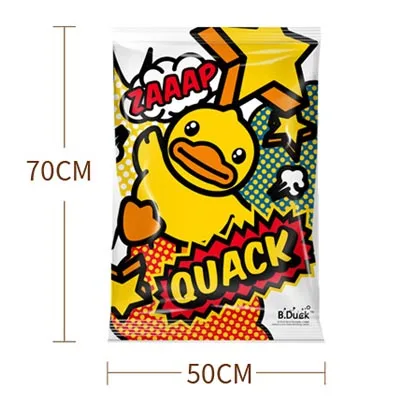 50x70cm Boxi Новые бытовые вакуумные сумки для одежды одеяло Органайзер милый утка гардероб Органайзер дорожная компрессионная сумка для хранения - Цвет: 50x70cm