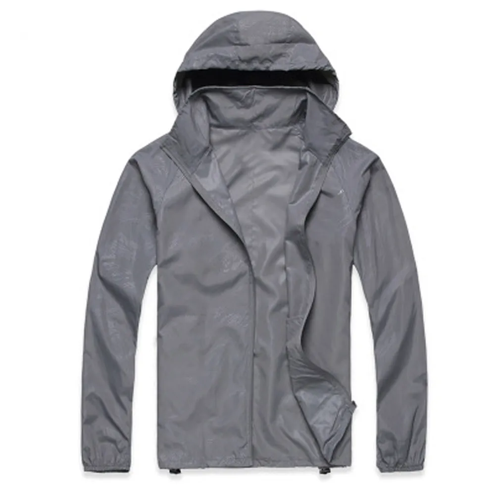 JAYCOSIN 5XL, мужская и женская быстросохнущая куртка, легкая куртка, водонепроницаемая ветровка, куртка, защищающая, для бега, пальто, плюс размер, 67