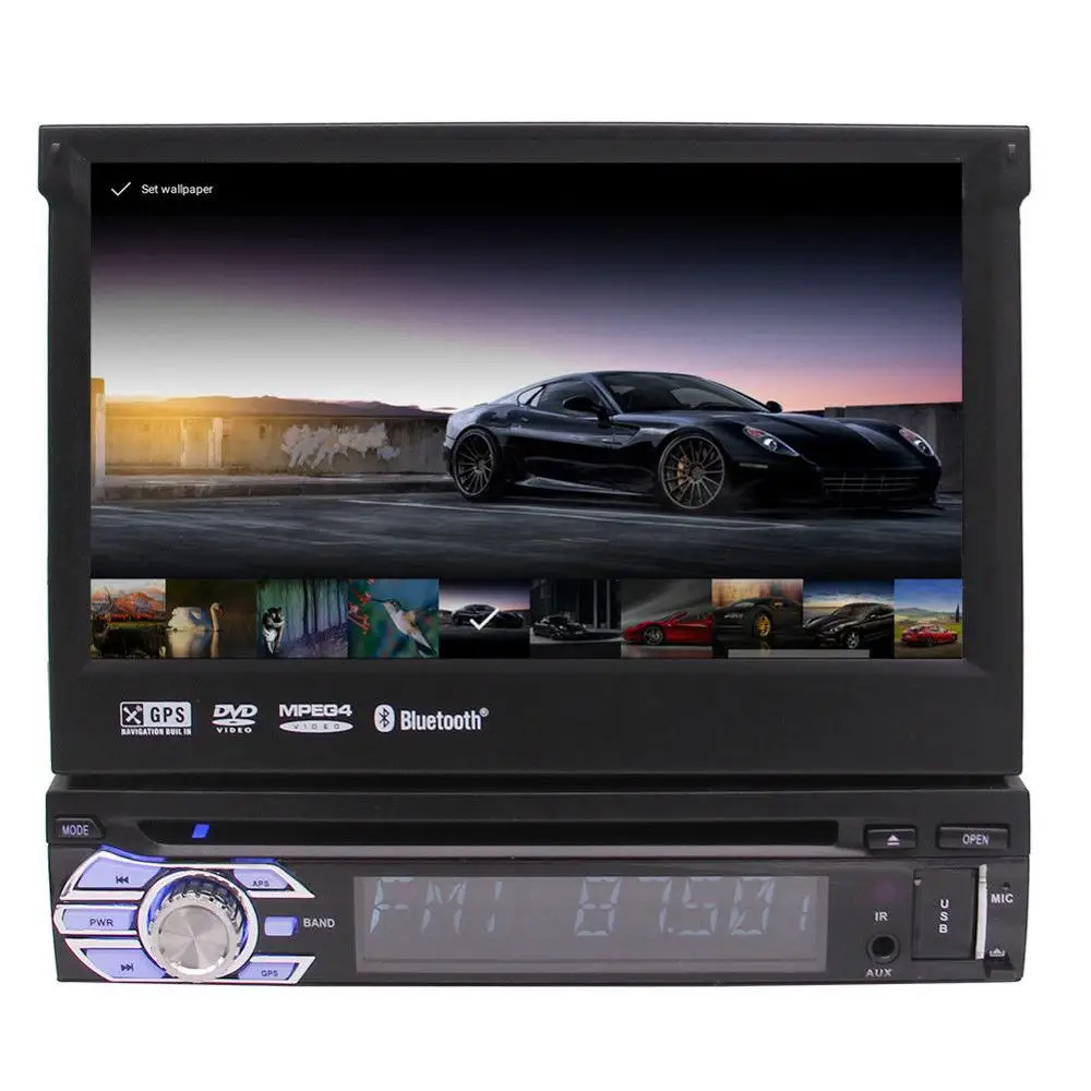 7 &quotодин Din Android 6 0 Автомобильный DVD CD плеер с DAB + Радио Съемный стерео gps 3g 1 din