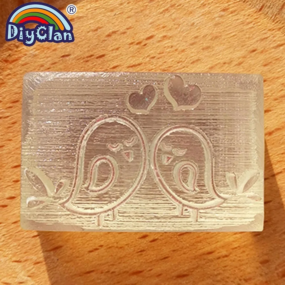 Смола милые птицы шаблон DIY ручной работы Акриловые Мыльные штампы мыло пресс
