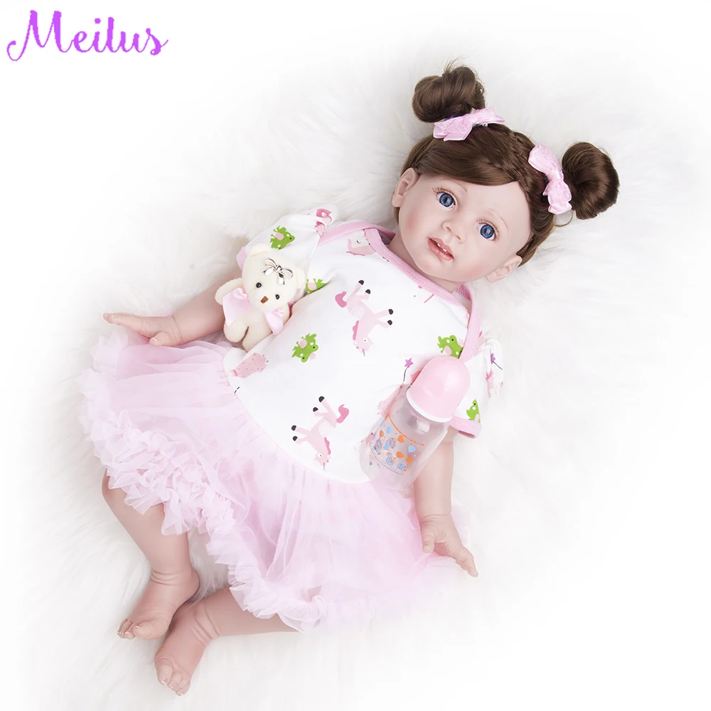60 см силиконовые виниловые игрушки Reborn Baby Doll для девочек принцесса малыш живые