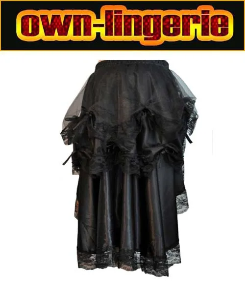 

long black skirt woman attend party Chiffon Women Ladies skirt tutu style