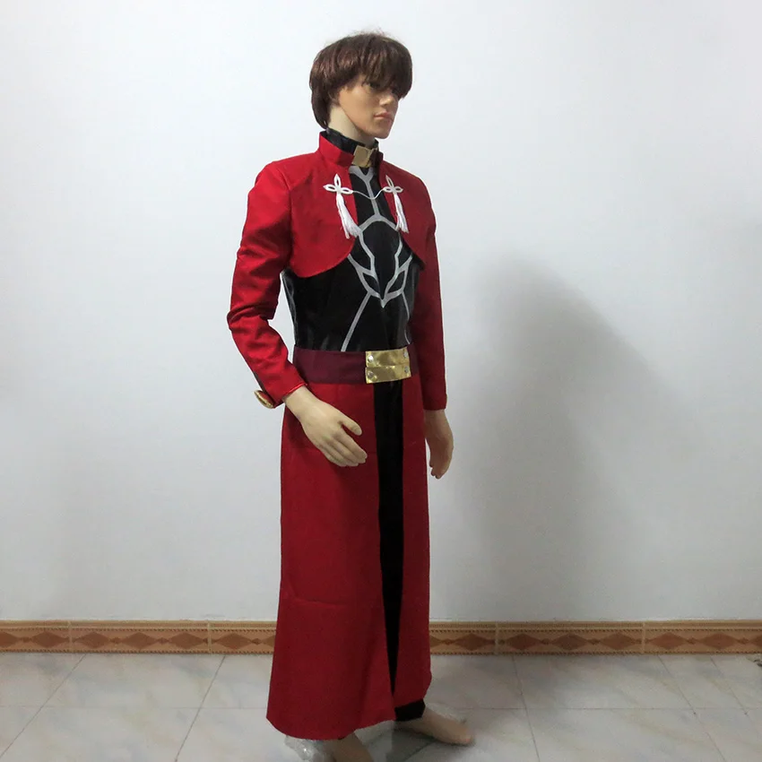 Красный Fate Stay Night Archer Emiya Shirou костюмы для косплея на заказ любого размера |