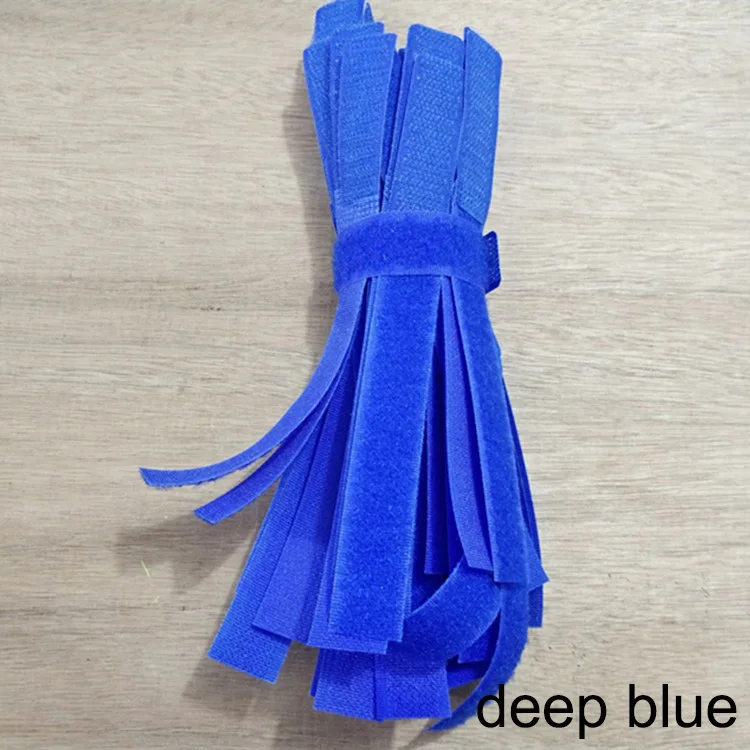 deep blue 20 шт. клейкая крепежная лента Щупы для мангала кабельные стяжки крюк и петля крепежи stick Пряжка ремень пластиковая стяжка вернуться назад Magic клейкие ленты - Цвет: deep blue