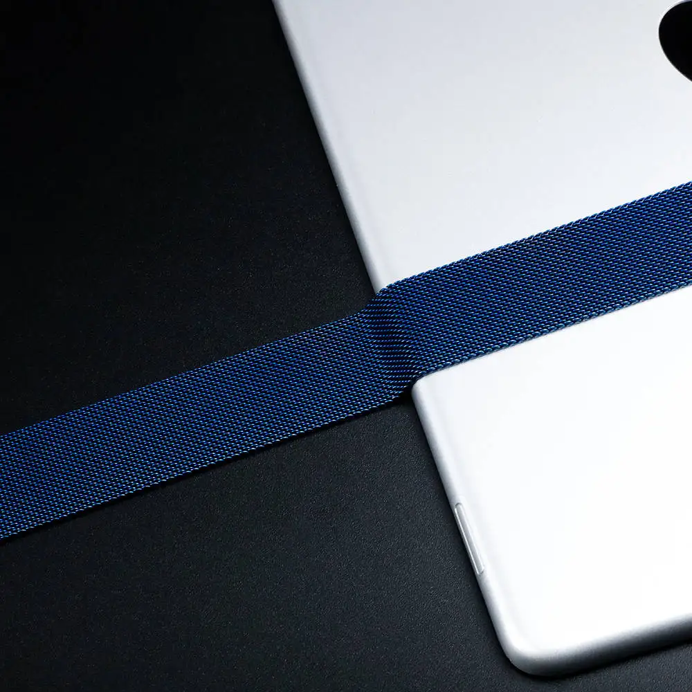 blue Высококачественная Миланская петля для apple watch ремешок для apple watch 5 ремешок 44 мм 40 мм iwatch 4 3 42 мм/38 мм лучший материал - Цвет ремешка: blue