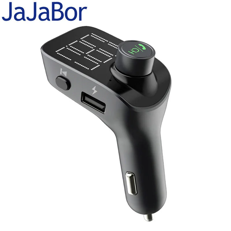 Автомобильный комплект jajabor с Bluetooth громкой связью V5.0 беспроводной fm передатчик 3