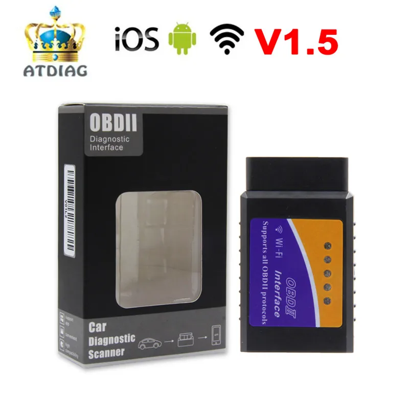 Сканирующий инструмент PIC18F25K80 ELM327 WIFI V1.5 OBD2 считыватель кодов ошибок автомобиля