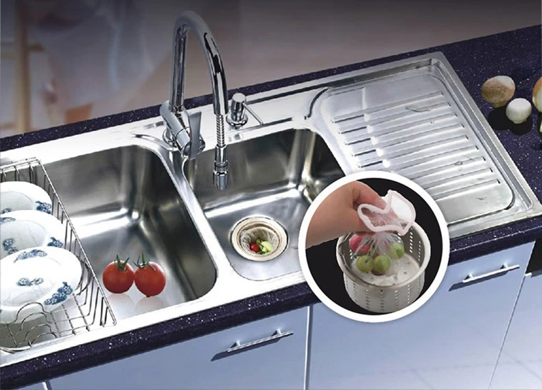 100PCS fine mesh Kitchen tools sink strainer magic Filter basket Sewer Drain Hair Colanders Strainers sieve Bathroom accessories