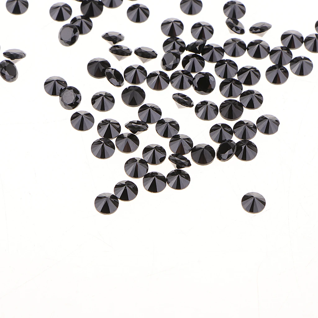 100 шт. цирконами хрустальные ограненные бусины с большим отверстием для