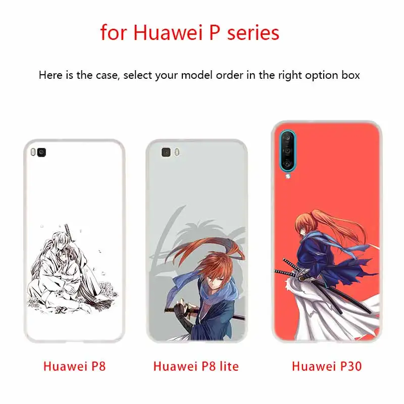 Чехол MLLSE Rurouni Kenshin с аниме рисунком силиконовый мягкий чехол из ТПУ для Huawei P30 P20 Pro