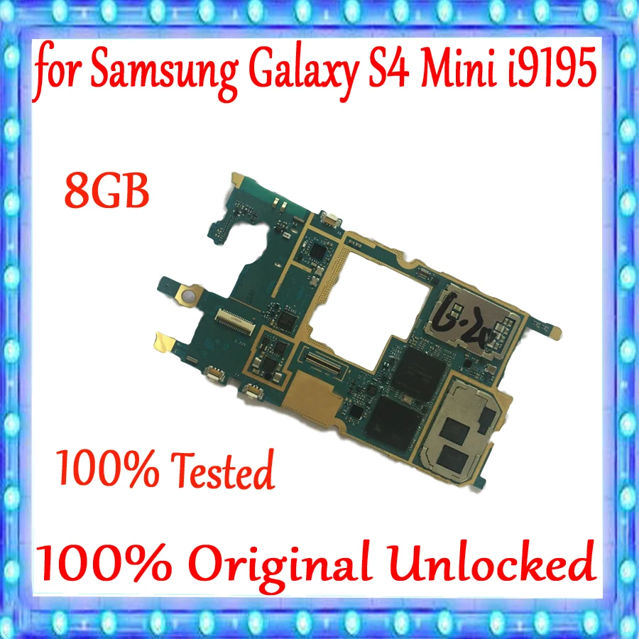 100% оригинальная разблокированная материнская плата для Samsung Galaxy S4 mini i9195