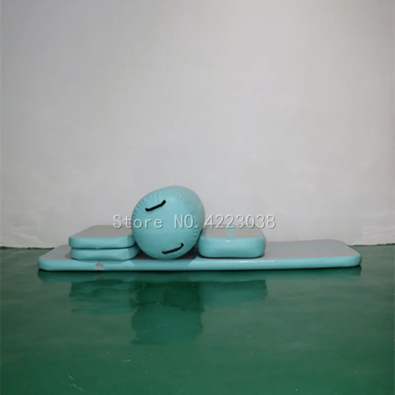 Pаспродажа Бесплатная доставка, набор (4 воздушных гусеницы + 1 ролик + 1 насос), надувная воздушная гусеница, водный батут, воздушная гусеница, гимнастиче...