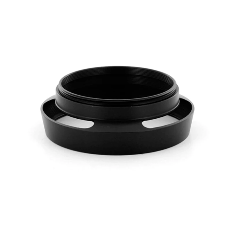 

JMFOTO 46mm Black Metal Tilted Vented Lens Hood Shade for Leica Canon Nikon Sony Pentax DSLR